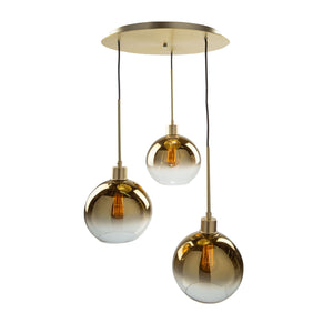 Artcraft - SC13283GD - Three Light Pendant - Morning Mist - Gold