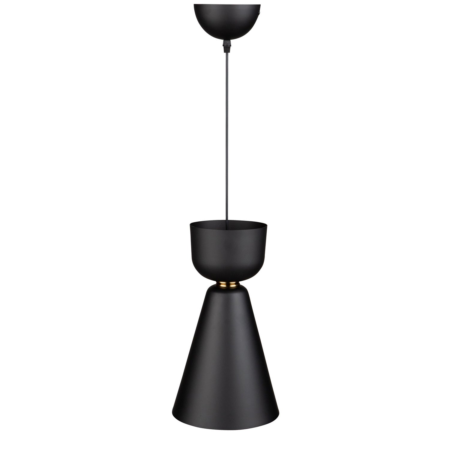 Artcraft - SC13290BK - One Light Pendant - Tempo - Matte Black and Brass