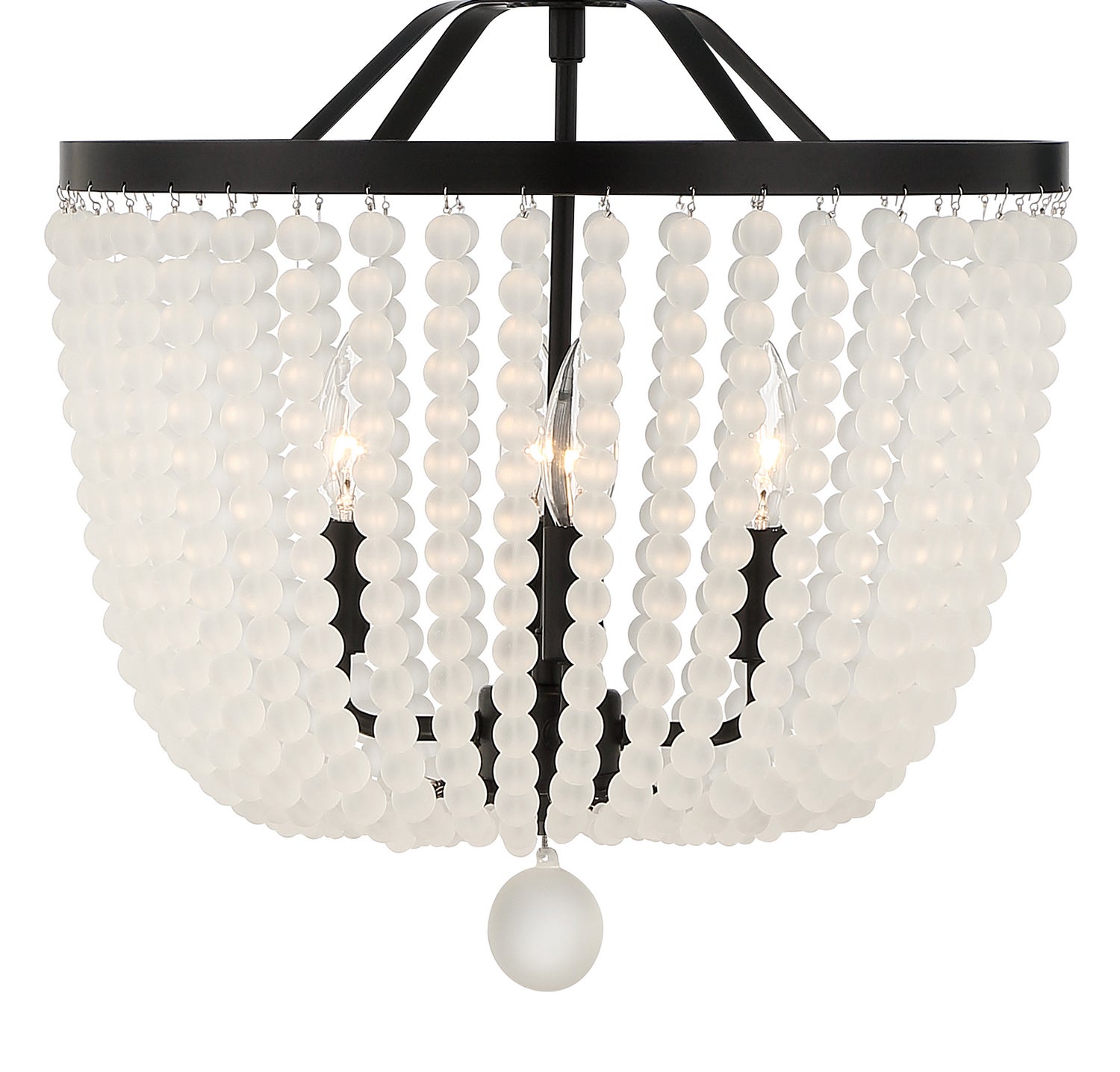 Crystorama - 604-MK-FR - Four Light Chandelier - Rylee - Matte Black