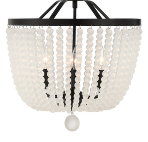 Crystorama - 604-MK-FR - Four Light Chandelier - Rylee - Matte Black