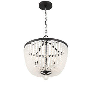 Crystorama - 604-MK-FR - Four Light Chandelier - Rylee - Matte Black