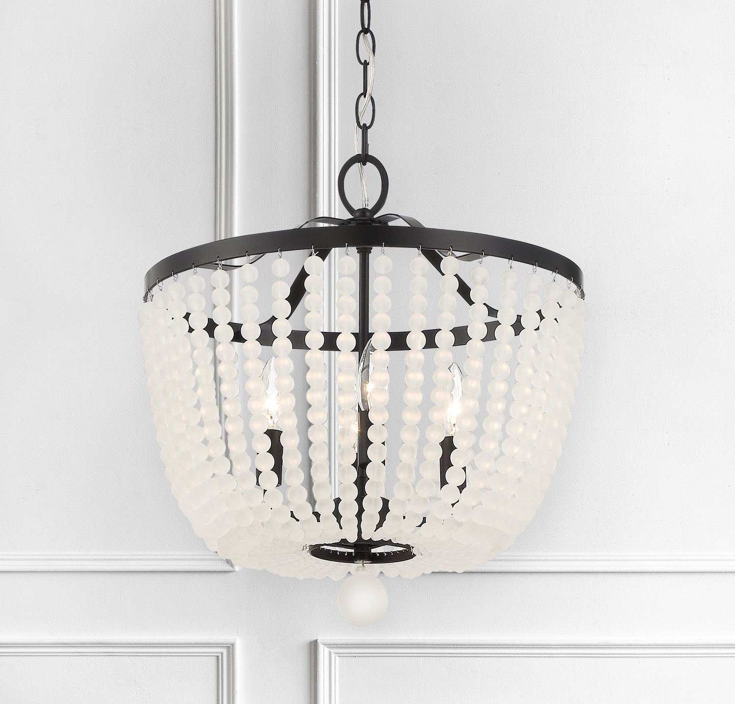 Crystorama - 604-MK-FR - Four Light Chandelier - Rylee - Matte Black