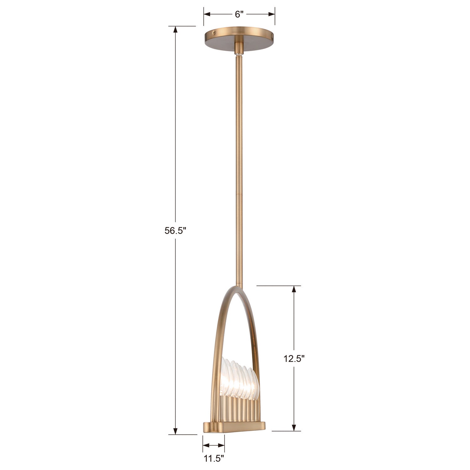 Crystorama - ABB-3007-VG - Eight Light Chandelier - Abbott - Vibrant Gold