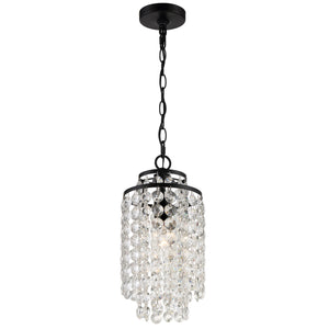 Crystorama - GAB-B7301-MK - One Light Chandelier - Gabrielle - Matte Black