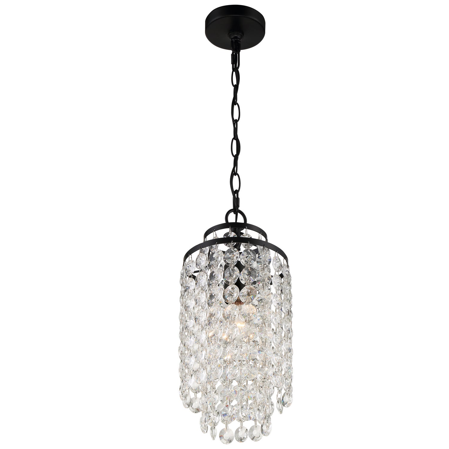 Crystorama - GAB-B7301-MK - One Light Chandelier - Gabrielle - Matte Black