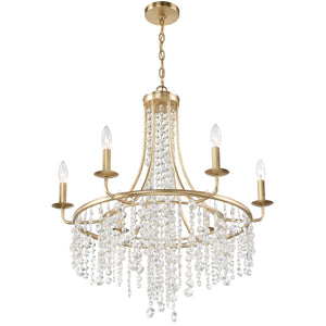 Crystorama - GAB-B7306-GA - Six Light Chandelier - Gabrielle - Antique Gold