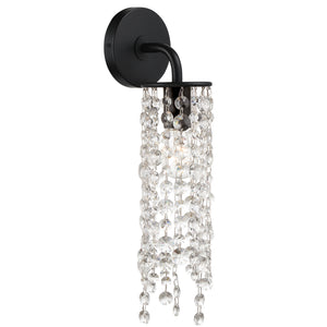 Crystorama - GAB-B7311-MK - One Light Wall Sconce - Gabrielle - Matte Black