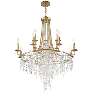 Crystorama - GAB-B7312-GA - 12 Light Chandelier - Gabrielle - Antique Gold