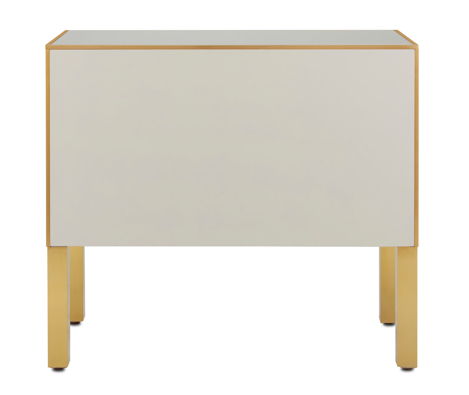 Currey and Company - 3000-0184 - Chest - Arden - Ivory/Satin Brass