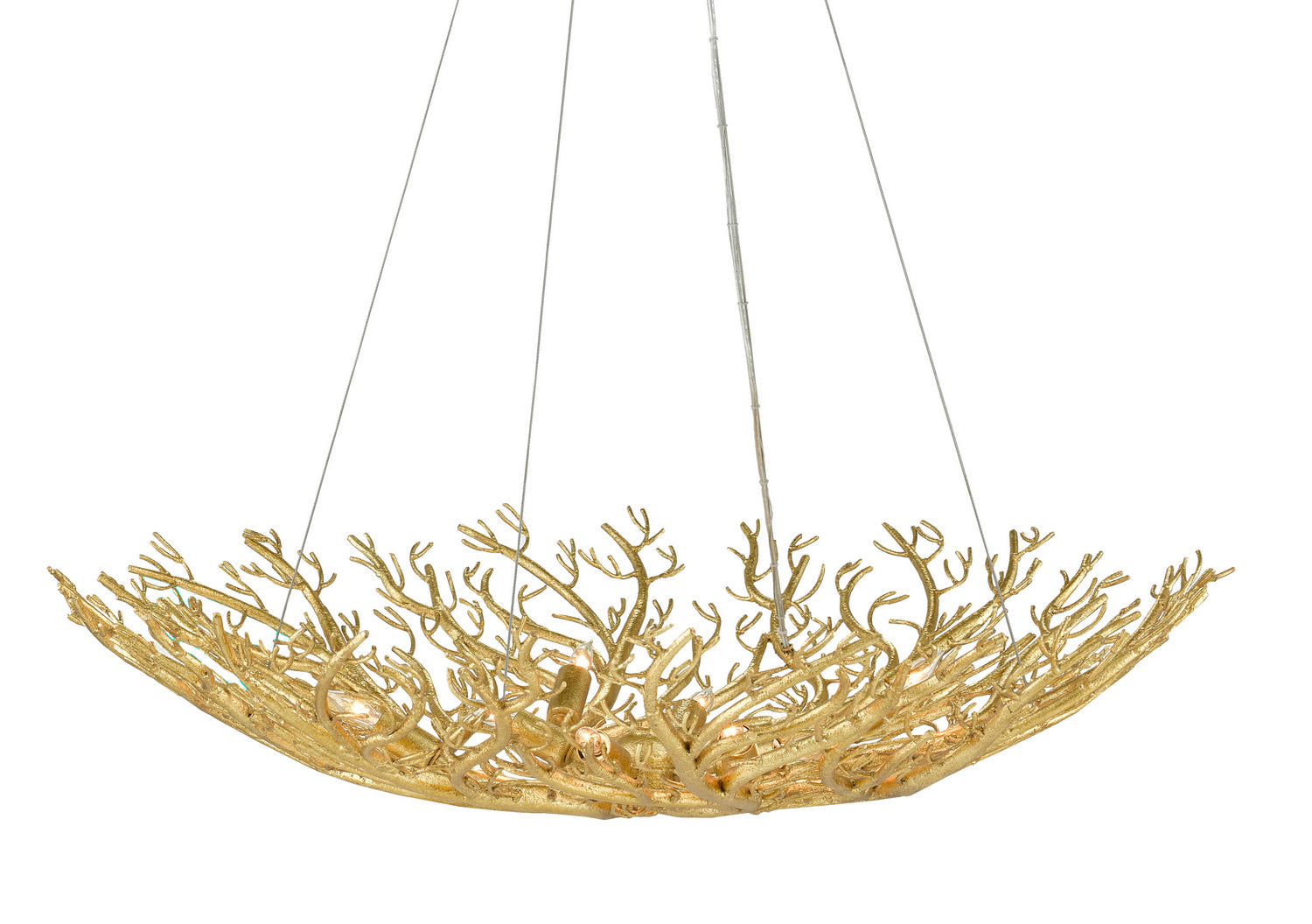 Currey and Company - 9000-0780 - Eight Light Chandelier - Aviva Stanoff - Gold Gilt