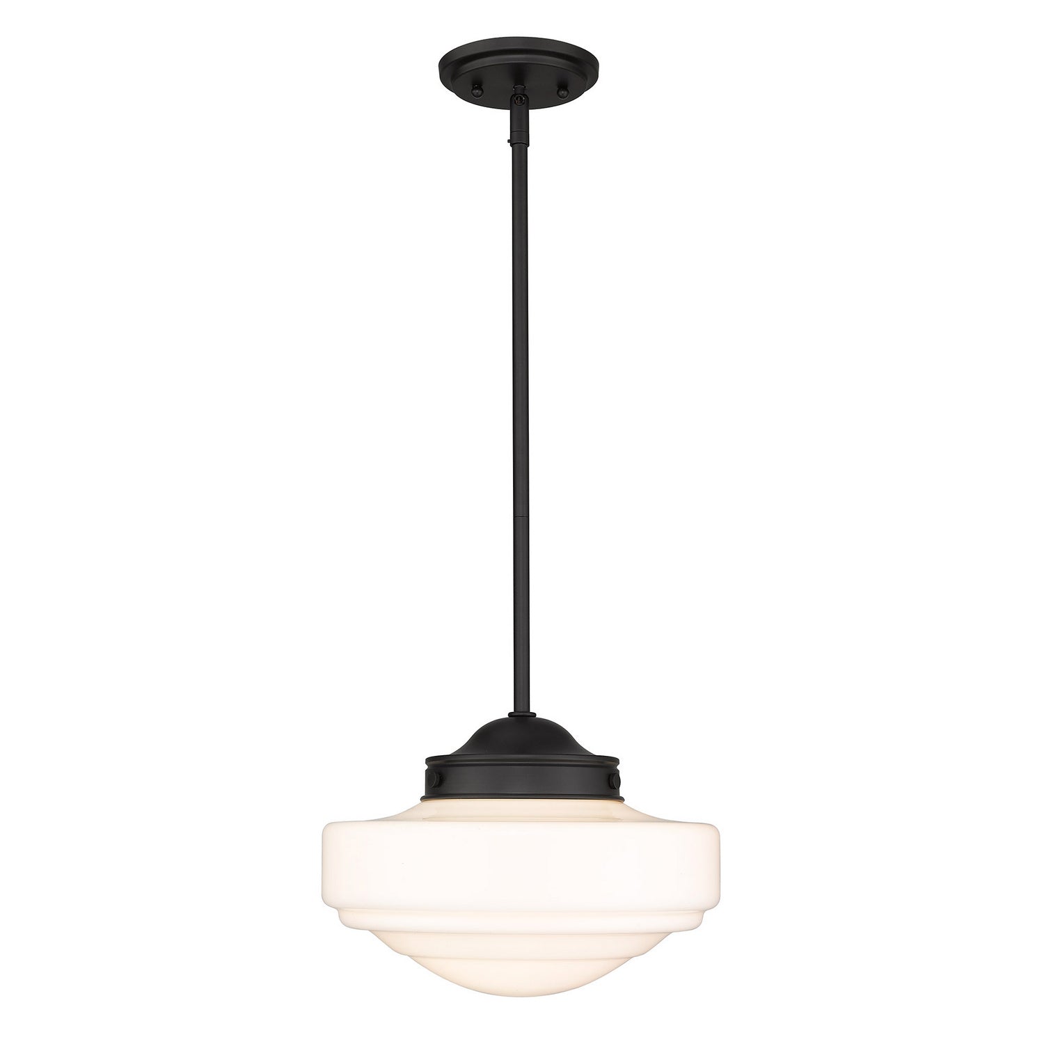 Golden - 0508-M BLK-VMG - One Light Pendant - Ingalls - Matte Black