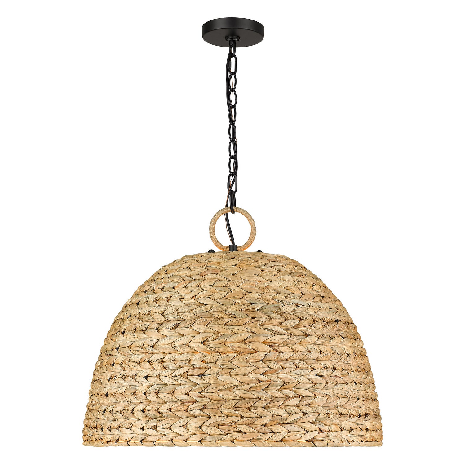 Golden - 1081-5P BLK-WSG - Five Light Pendant - Rue - Matte Black