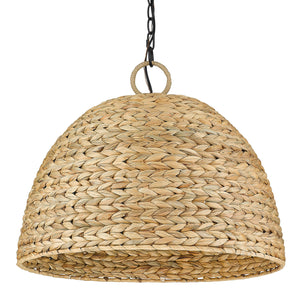 Golden - 1081-5P BLK-WSG - Five Light Pendant - Rue - Matte Black