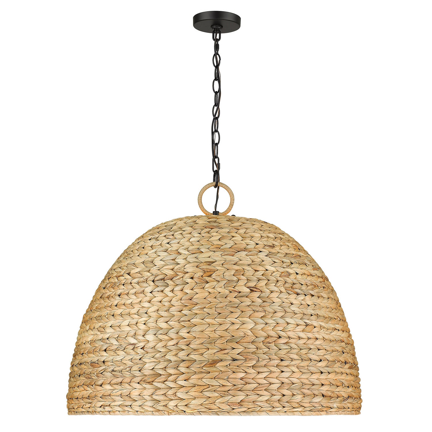 Golden - 1081-8P BLK-WSG - Eight Light Pendant - Rue - Matte Black