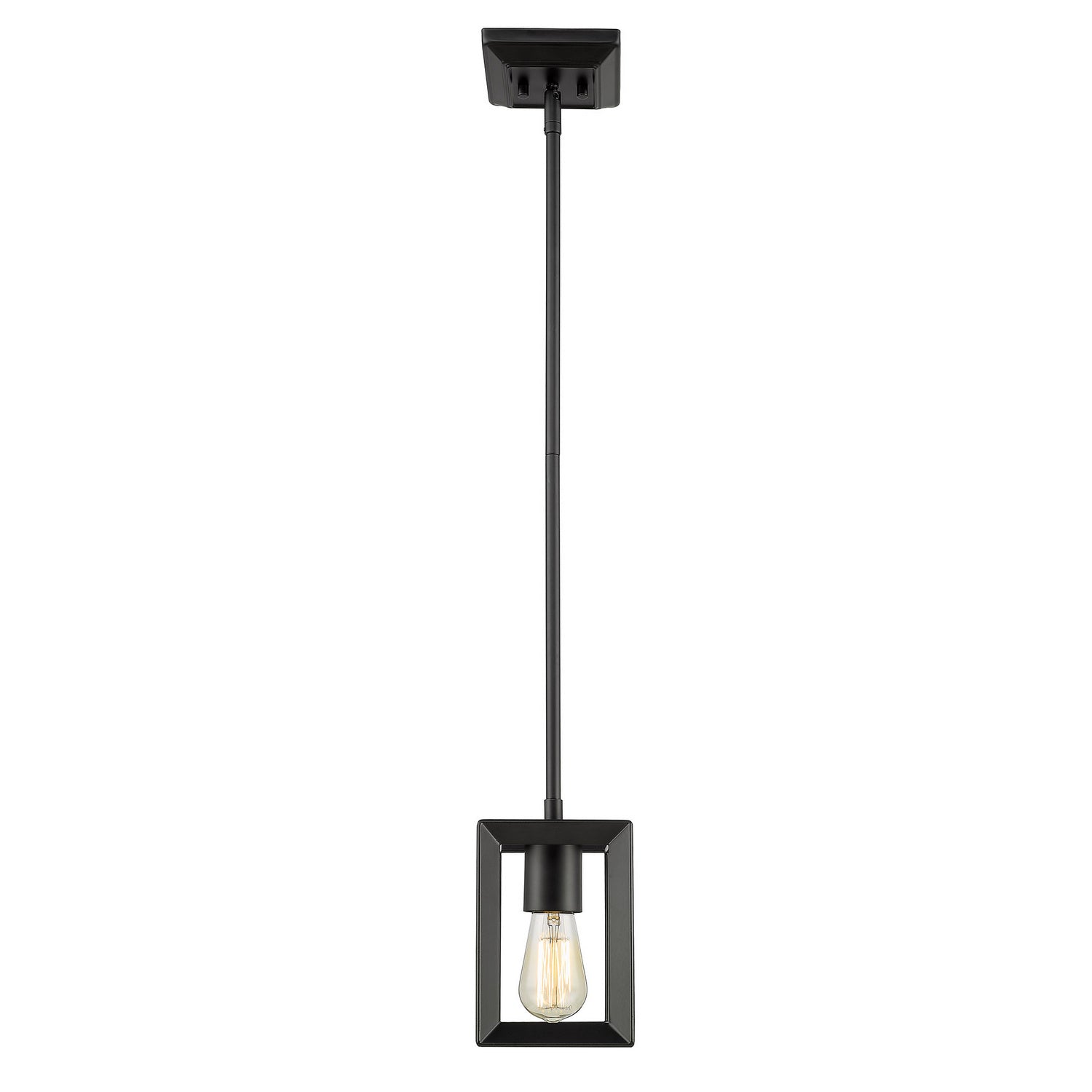 Golden - 2073-M1L BLK - One Light Mini Pendant - Smyth BLK - Matte Black