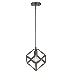 Golden - 2086-M1L BLK - One Light Mini Pendant - Cassio BLK - Matte Black