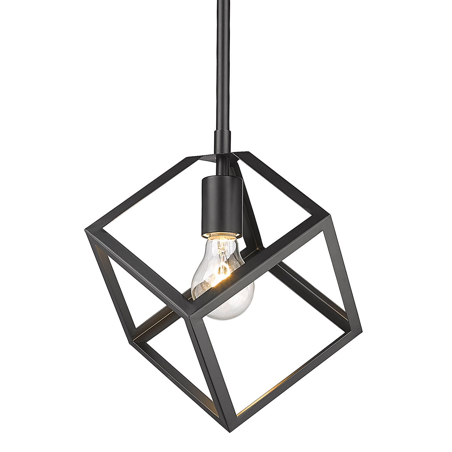 Golden - 2086-M1L BLK - One Light Mini Pendant - Cassio BLK - Matte Black