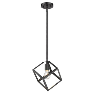 Golden - 2086-M1L BLK - One Light Mini Pendant - Cassio BLK - Matte Black