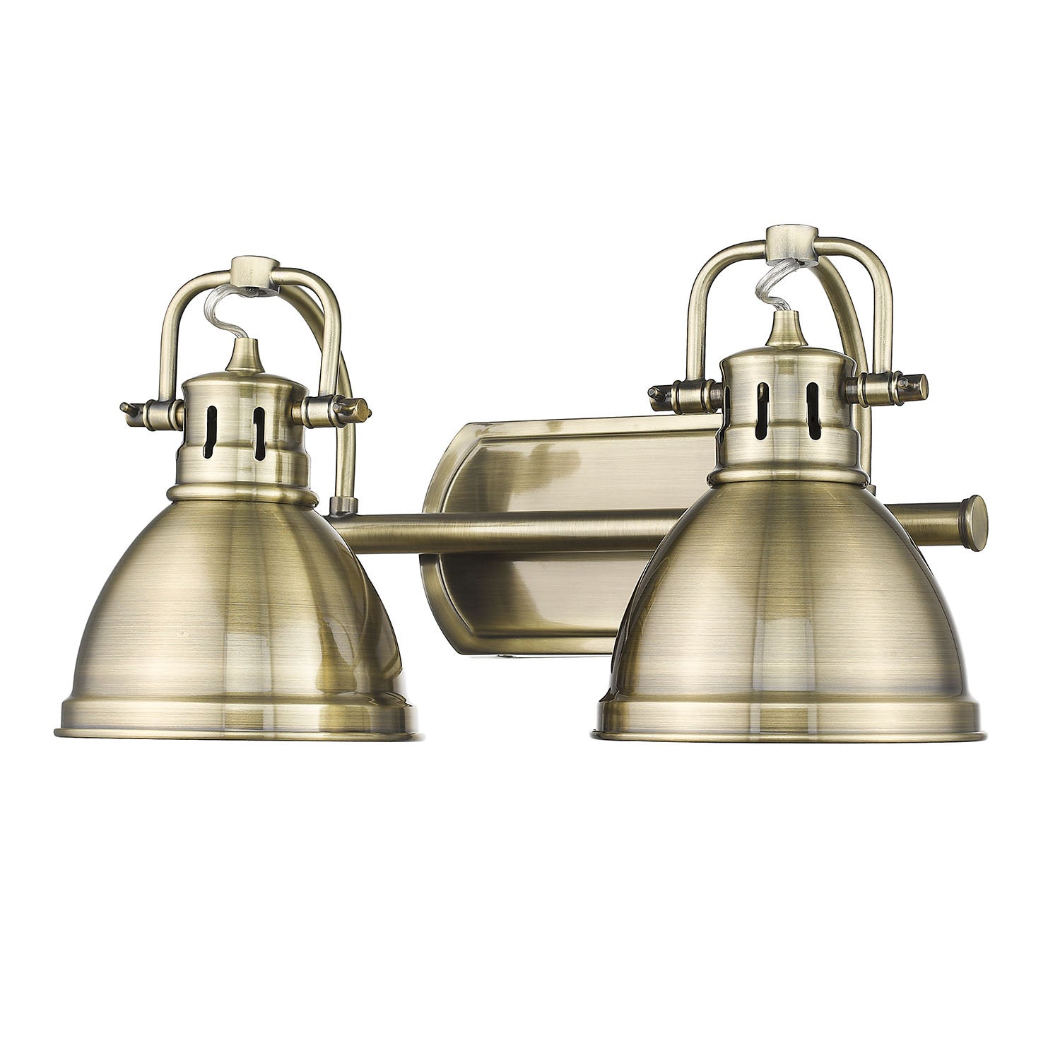 Golden - 3602-BA2 AB-AB - Two Light Bath Vanity - Duncan AB - Aged Brass