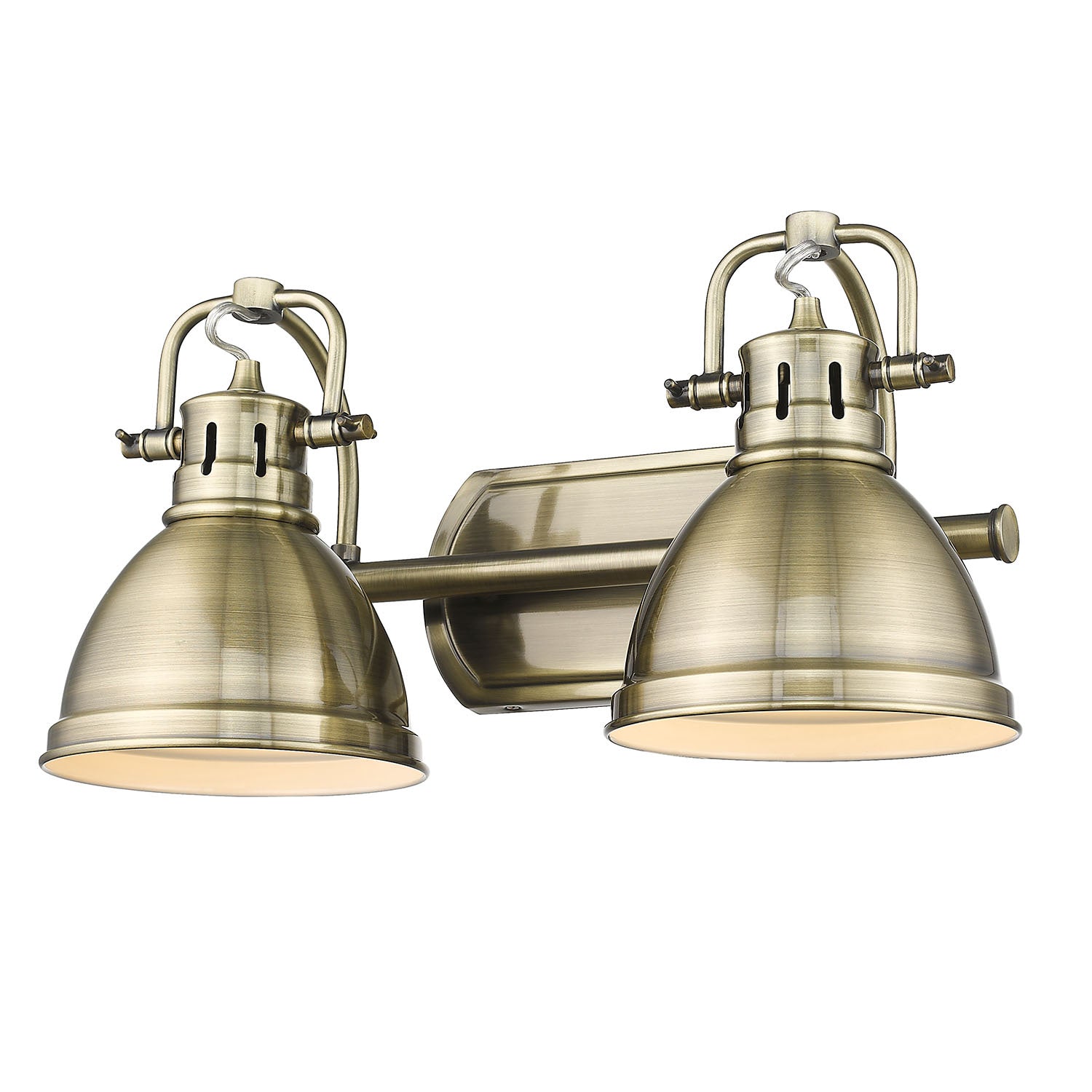 Golden - 3602-BA2 AB-AB - Two Light Bath Vanity - Duncan AB - Aged Brass