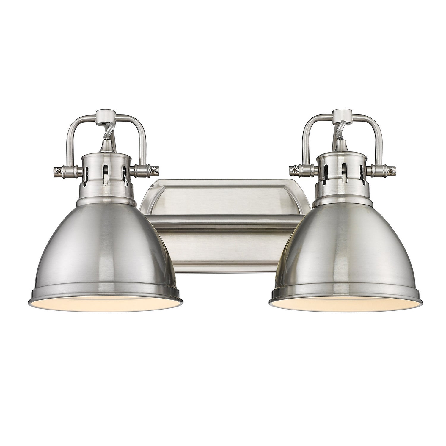 Golden - 3602-BA2 PW-PW - Two Light Bath Vanity - Duncan PW - Pewter