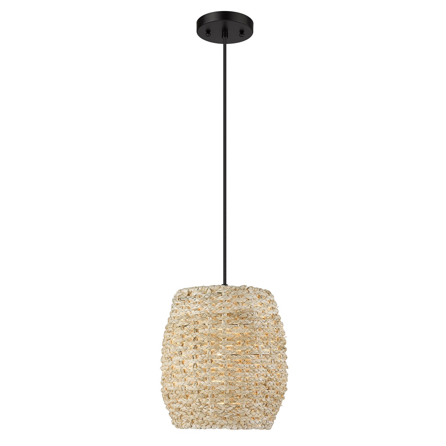 Golden - 6810-M1L BLK-CR - One Light Mini Pendant - Cheyanne - Matte Black