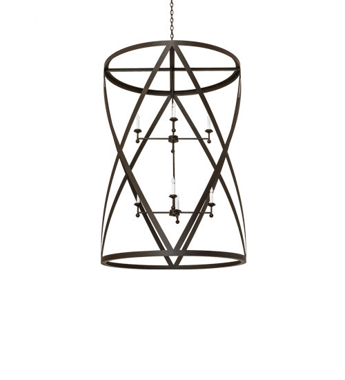 Meyda Tiffany - 240271 - Eight Light Pendant - Desmond - Oil Rubbed Bronze