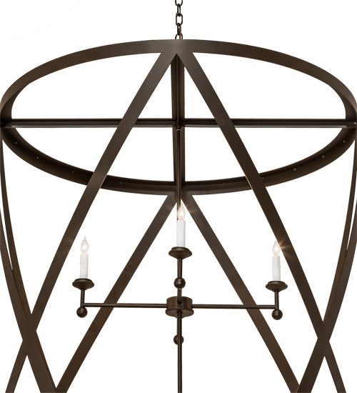 Meyda Tiffany - 240271 - Eight Light Pendant - Desmond - Oil Rubbed Bronze