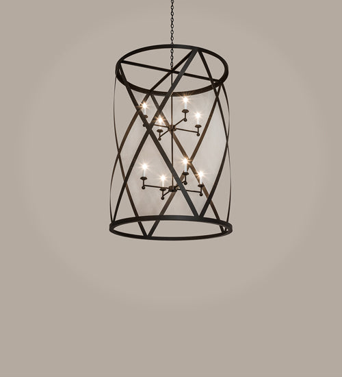 Meyda Tiffany - 240271 - Eight Light Pendant - Desmond - Oil Rubbed Bronze