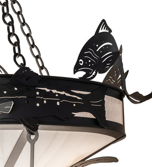 Meyda Tiffany - 240759 - 18 Light Chandelier - Catch Of The Day - Oil Rubbed Bronze/Industrial Steel