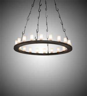 Meyda Tiffany - 240760 - LED Chandelier - Loxley - Oil Rubbed Bronze/Industrial Steel