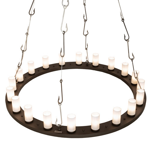 Meyda Tiffany - 240760 - LED Chandelier - Loxley - Oil Rubbed Bronze/Industrial Steel