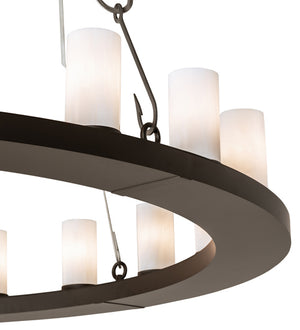 Meyda Tiffany - 240760 - LED Chandelier - Loxley - Oil Rubbed Bronze/Industrial Steel