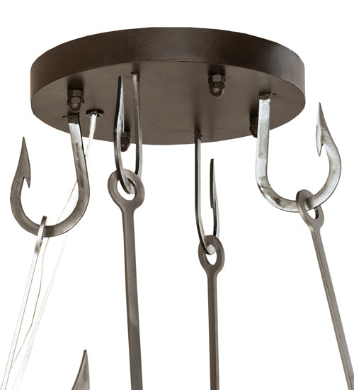 Meyda Tiffany - 240760 - LED Chandelier - Loxley - Oil Rubbed Bronze/Industrial Steel