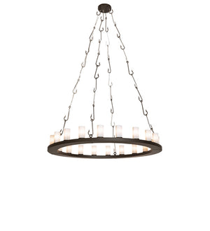 Meyda Tiffany - 240760 - LED Chandelier - Loxley - Oil Rubbed Bronze/Industrial Steel