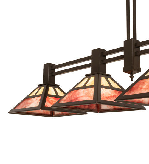 Meyda Tiffany - 240914 - Four Light Island Pendant - Soffe - Timeless Bronze