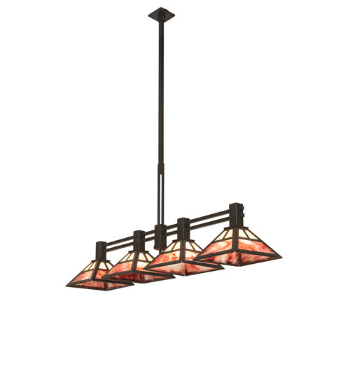 Meyda Tiffany - 240914 - Four Light Island Pendant - Soffe - Timeless Bronze