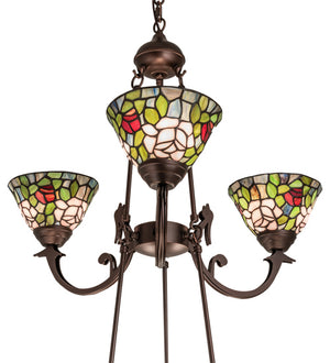 Meyda Tiffany - 241038 - Nine Light Chandelier - Tiffany Roman - Mahogany Bronze