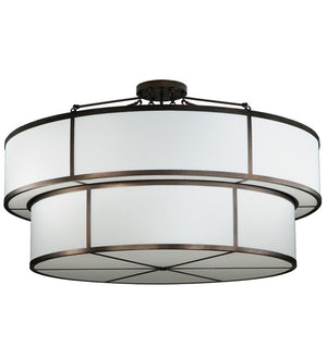 Meyda Tiffany - 245285 - 12 Light Semi-Flushmount - Jayne - Mahogany Bronze