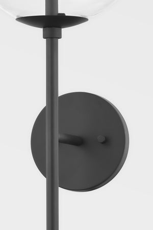 Troy Lighting - B8201-SBK - One Light Wall Sconce - Madrid - Soft Black