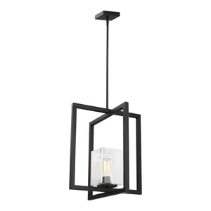 Generation Lighting. - 5141501-112 - One Light Pendant - Mitte - Midnight Black