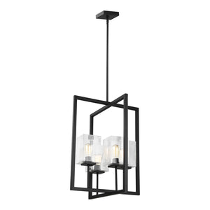 Generation Lighting. - 5241504-112 - Four Light Hall / Foyer - Mitte - Midnight Black