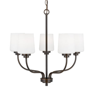 Generation Lighting. - 3102805-710 - Five Light Chandelier - Windom - Bronze