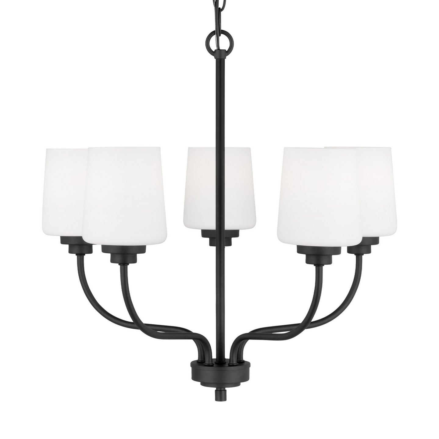 Generation Lighting - 3102805-112 - Five Light Chandelier - Windom - Midnight Black