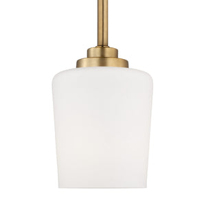 Generation Lighting. - 6102801-848 - One Light Mini-Pendant - Windom - Satin Brass