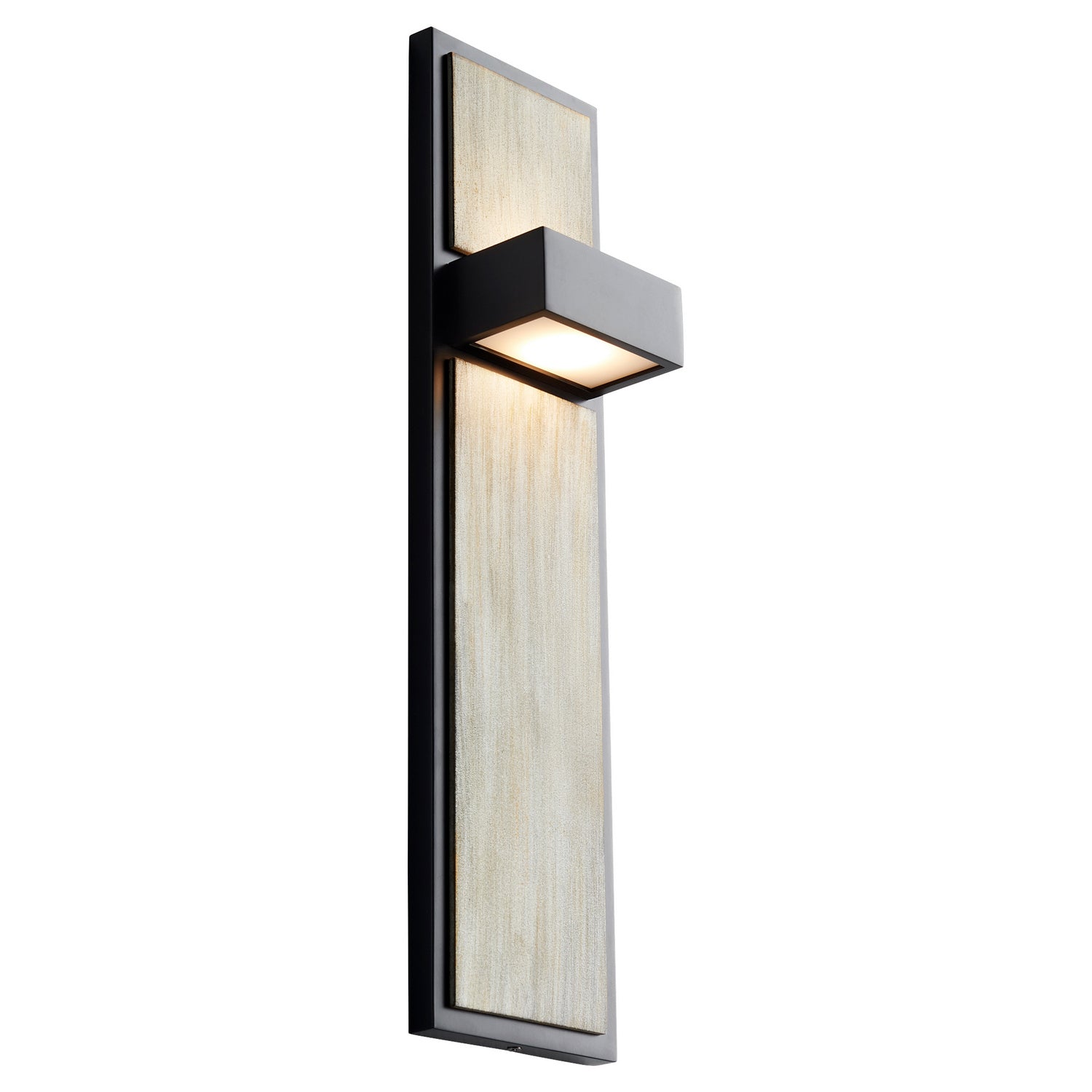 Oxygen - 3-401-1541 - LED Wall Sconce - Guapo - Black W/ Weathered Oak