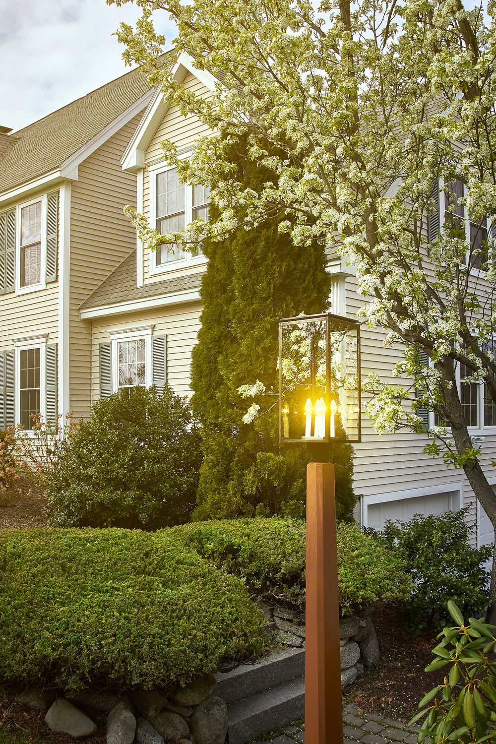 Northeast Lantern - 11653-DB-LT4-CLR - Four Light Post Mount - Downtown - Dark Brass