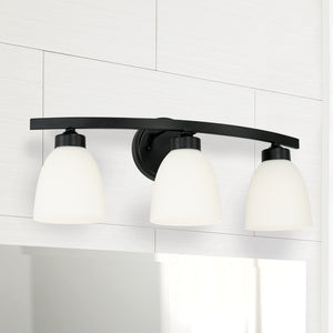 Capital Lighting - 114331MB-333 - Three Light Vanity - Jameson - Matte Black