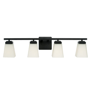 Capital Lighting - 114441MB-334 - Four Light Vanity - Baxley - Matte Black