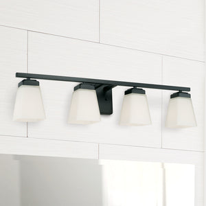 Capital Lighting - 114441MB-334 - Four Light Vanity - Baxley - Matte Black